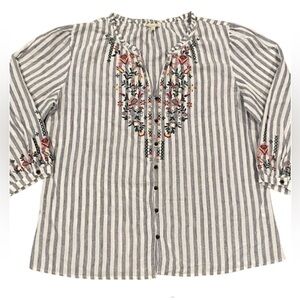 Women's Floral Embroidered Blouse